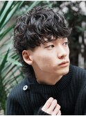 銀座ルーズパーマシャドウパーマスパイラルパーマメンズヘア　