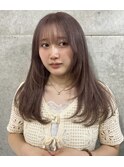 レイヤーカット× ラベンダーグレージュ