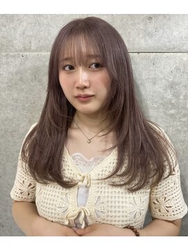 ヘアーデザイン アルエ(HAIR×design ARUE) レイヤーカット× ラベンダーグレージュ