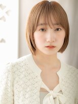 モッズヘア 上尾西口店(mod's hair) ミルクティーアッシュ切りっぱなしミニマルボブY上尾20代30代
