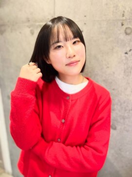 ナチュラルな丸みストレートボブ