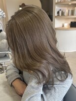ベル サウス(BHEL south)&nbsp;＊ミディアムレイヤーボブグレージュ顔周りカット