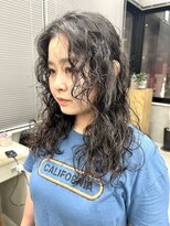 テトヘアー(teto hair)&nbsp;ロングスパイラルウェーブパーマ　くるくるカーリー