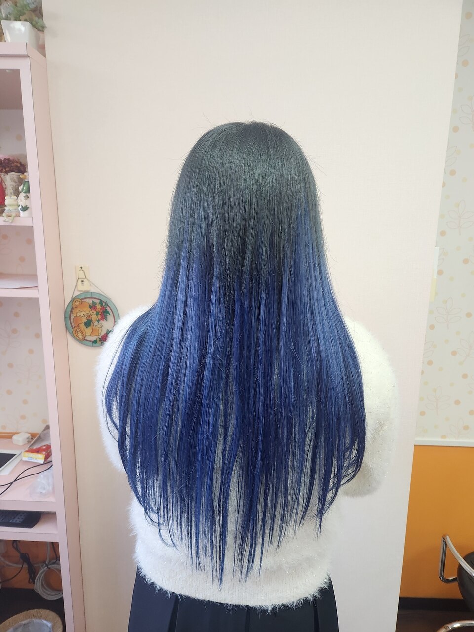原色カラーのシールエクステ☆グラデーション：L276353535｜美容室
