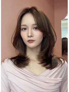 コート 青山(Cote) 美髪レイヤーカットロングレイヤーミディアムレイヤーブラウン