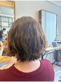 波巻きボブパーマ