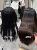 髪質改善ストレートで柔らかいストレートヘアに♪