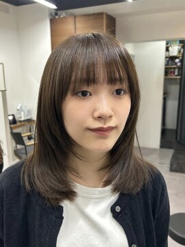 ファーストステップ 表参道(FIRST STEP) 20代30代ミニボブ切りっぱなしボブ前髪あり小顔外はねボブ韓国風