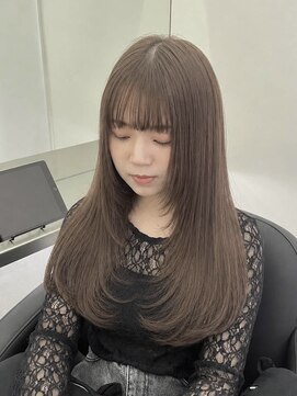 アイスプロドバイブルーム 木更津店(ice prod by bloom) ワンホンレイヤー/ミルクティーブロンド/ダークブルー/木更津