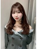 【遠田彩那】レイヤーカット/ブリーチなし/ベージュカラー