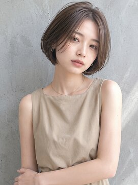 ピース バイ シータ(PEACE by CITA) 【アキヒロ】顔周りレイヤーボブ透明感アッシュベージュ20代30代