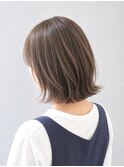 外ハネボブ×ショコラベージュ