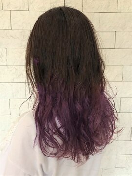 ラヴリア クルメ(LOVERIA KURUME) ≪LOVERIA KURUME/久留米≫ブラウン×パープル（ブリーチオン）