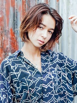 プロデュース 相模原店(Produce) グラデーションカラー♪うるツヤ愛されブラウン☆ボブ