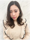 THOiRY【女性らしい柔らかヘア】似合わせ小顔艶髪ゆる巻きロング