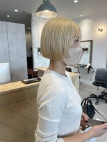 ヘアガーデン オフ(hair garden off)&nbsp;ブロンドミニボブ
