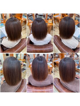 ヘアースイッチ(HAIR SWITCH) ボブの縮毛矯正で艶髪に!