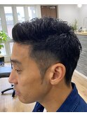 大人ツーブロック