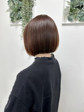ヘアバイプルーヴ(Hair by PROVE) 丸みボブ×ツヤカラー