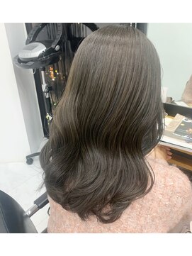 ゲーム 下北沢(GAME) デジタルパーマミルクティーベージュカラー髪質改善韓国ヘア