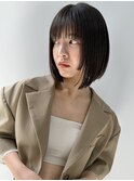 前髪/マチルダボブ/ピンクベージュ/インナーグレージュ/