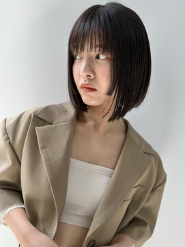 ミィ 浦和(mee) 前髪/マチルダボブ/ピンクベージュ/インナーグレージュ/