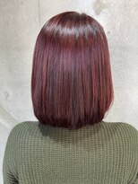 ハウル(Howl)&nbsp;髪質改善/レッド/ピンク/艶/切りっぱなし/ボブ