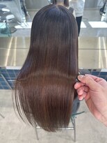 ロンドルーチェ 心斎橋(Lond luce)&nbsp;ダークアッシュ/ミディアムレイヤーカット［髪質改善/縮毛矯正］