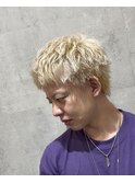 スパイキーショート/ブリーチ/メンズハイトーン