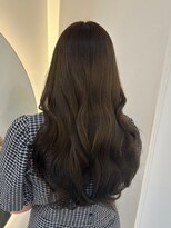 ノク(nok) オリーブベージュ_オリーブベージュレイヤーカットウェットヘア