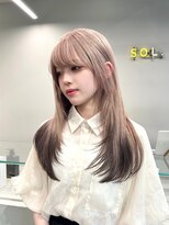 ソル バロール 表参道(SOL .valor)&nbsp;ネビージュ[表参道駅/青山/ケアブリーチ/ダブルカラー]