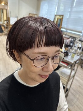 ヒラソル(girasol) 刈り上げマッシュショート/フィッシュボーン/エンドカラー