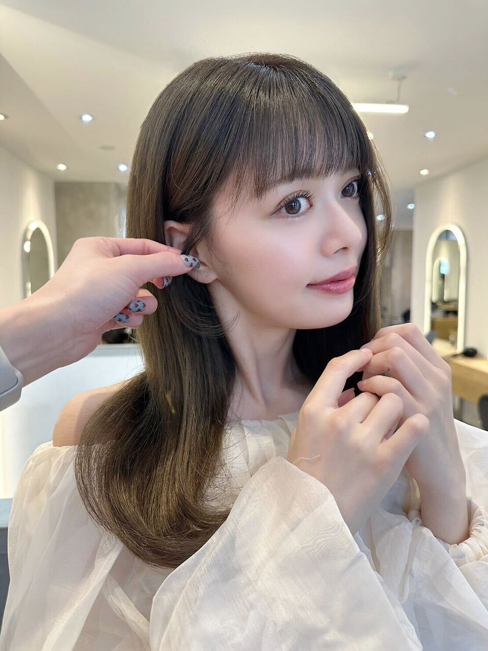 髪質改善＊小顔オーガニックカラーロング＊美髪【Zina藤崎