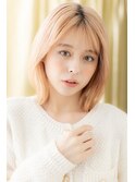 ホワイトブロンドハイトーンカラーウルフカットZ越谷10代20代