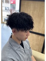 メンズギフト(men's GIFT)&nbsp;刈り上げツーブロックツイストスパイラルパーマメンズマッシュ