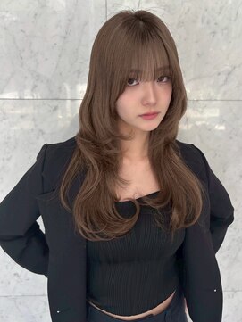 ユーフォリア 新宿店(Euphoria) 大人美人艶カラーベージュ小顔カット透明感レイヤーロング