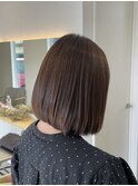 ボブ×ナチュラルストレート