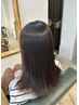 【質感改善】似合わせカット＋透明感ケアカラー+ 輝トリートメント