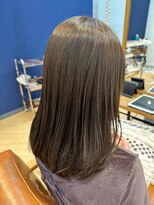 ユニ バイ マグ 長野店(Uni.by Mag) 大人可愛いブリーチなし透明感カラーグレージュ