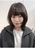 オリーブグレー/レイヤーカット/クラゲヘア/顔周り/原宿