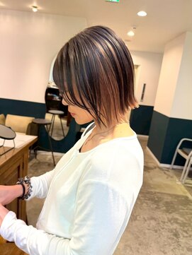 ヘアーブレイス(hair brace) 千葉駅/着物ヘア/大人ガーリー/ダークアッシュ/似合わせカット