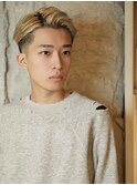 【バーバースタイル】7:3分け金髪フェードカット