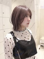 アヴァンスクロス あべのルシアス店(AVANCE.CROSS)&nbsp;くびれボブ/ラベンダーグレージュ