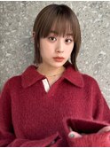 大人の軽めボブ透明感カラー