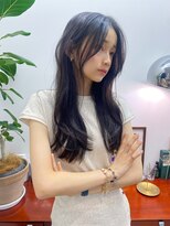 ヌヌ 渋谷 原宿 表参道(nunu)&nbsp;レイヤーカットトリートメントブリーチなしカラーグレージュ