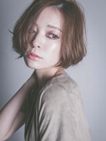 カッファ 東銀座(CUFFA)&nbsp;【CUFFA】無造作カールデザインカラー大人ボブ東銀座築地新富町