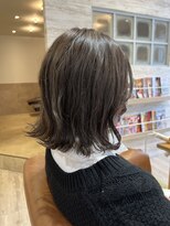 ラボヌールヘアー 宇都宮店(La Bonheur hair)&nbsp;ミディアムボブ×ハイトーンカラー