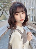 テラコッタ/韓国風ヨシンモリ/流れるレイヤー/前髪カール[銀座]