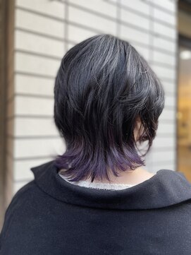 フラット 千葉(Flat.) ラベンダーパープルインナーカラー/ウルフ【千葉】