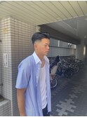 スキンフェードローフェードサイドパート